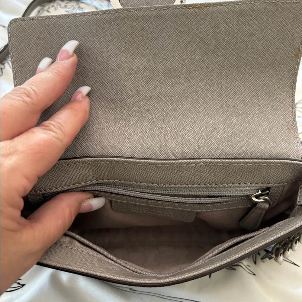 Michael Kors mini gray Crossbody bag‎